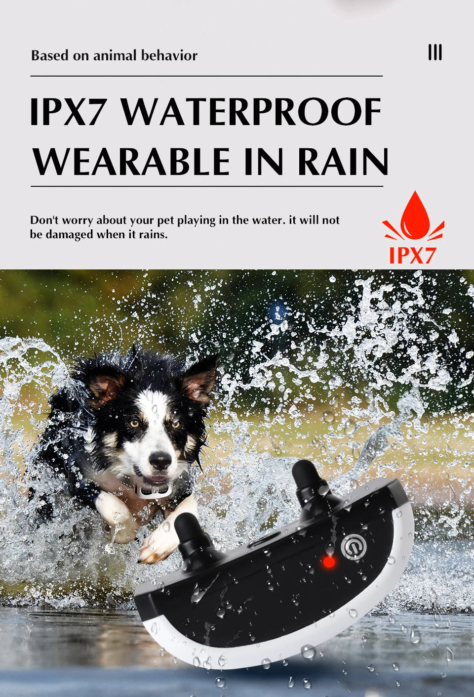 2 IN 1 Wireless Electronic Dog Fence System & Remote Training Collar Beep Shock Vibration and Pet Containment For All Size Puppy