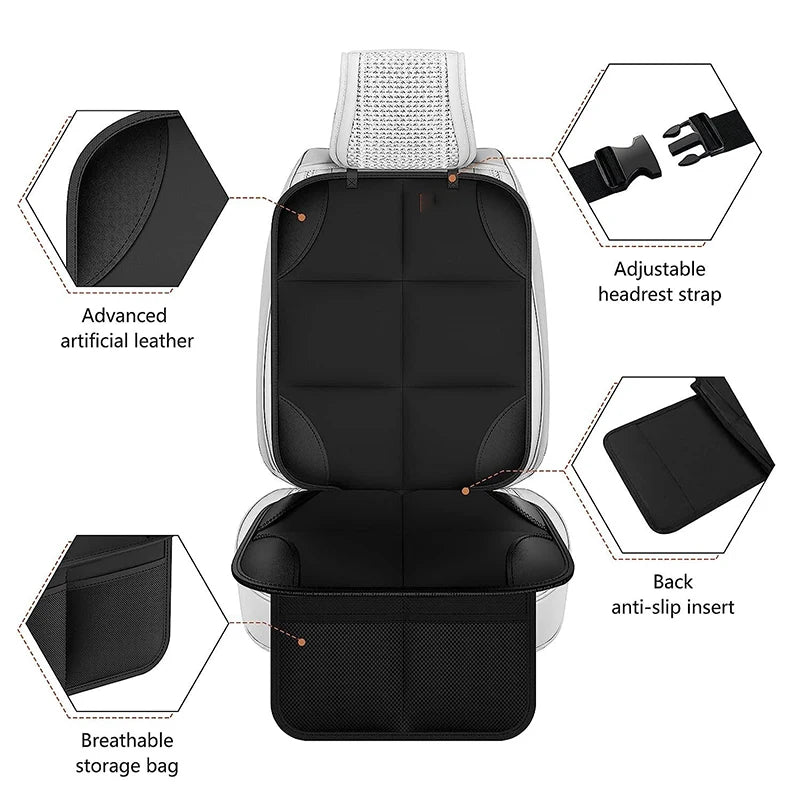 Car Anti Slip Cushion for Baby Seat Children Safety Seat Mat Anti-Scratch Universal Car Seat Protector Cover Waterproof Oxford
