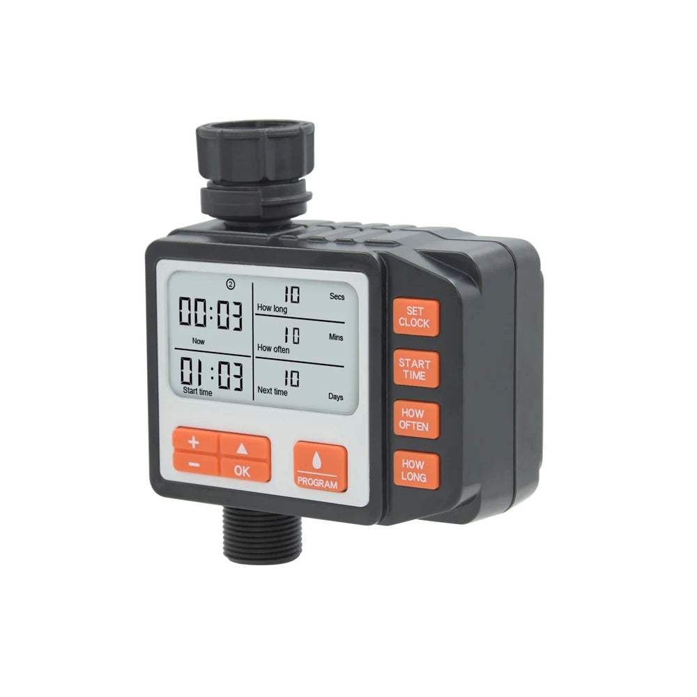 Large Screen Display Garden Watering Timer Digital Programmable  Irrigation Controller Lawn Flower Plant Automatic Watering Tool