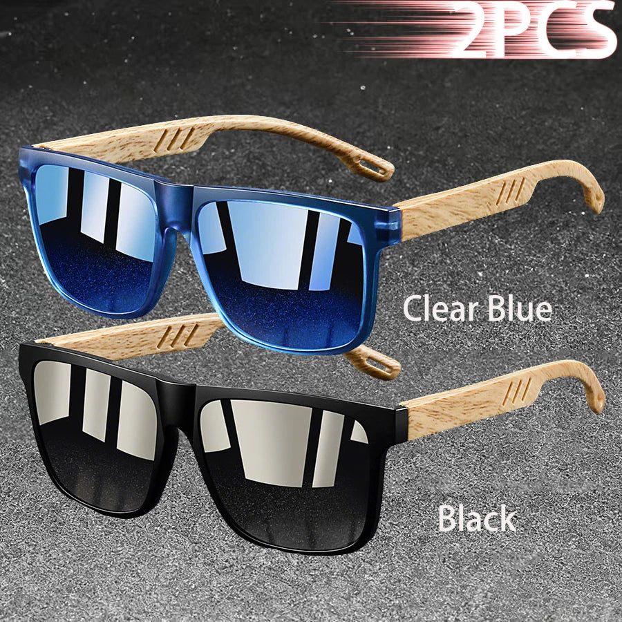 Fashion Vintage Square Square Frame Sunglasses Men Women Fishing Driving Man Luxury Brand Designer Sun Glasses UV400 Eyewear