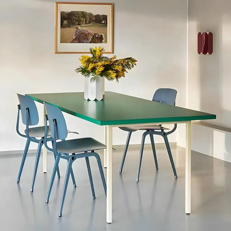 Design Legs Dining Table Modern Rectangle Kitchen Living Dining Table Waterproof Vase Muebles Para El Hogar Home Furniture