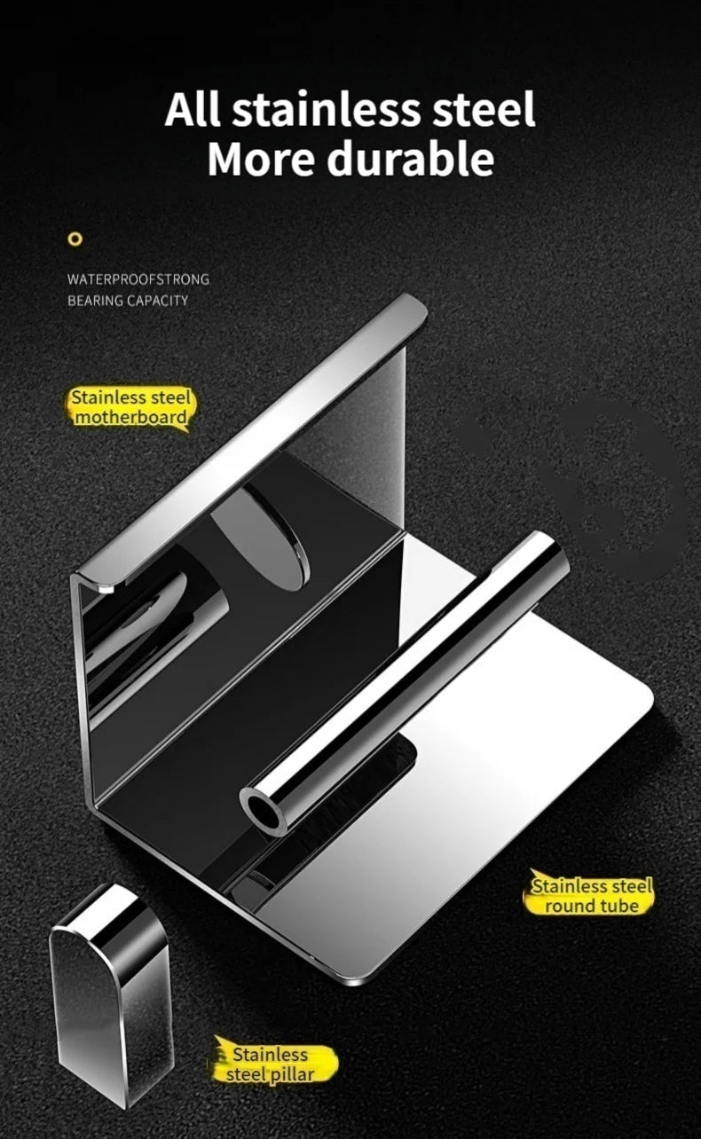 Bathroom Toilet Paper Holder 304 Stainless Steel Waterproof Roll Paper Box Tissue Box Holder Bathroom Hardware Accessories