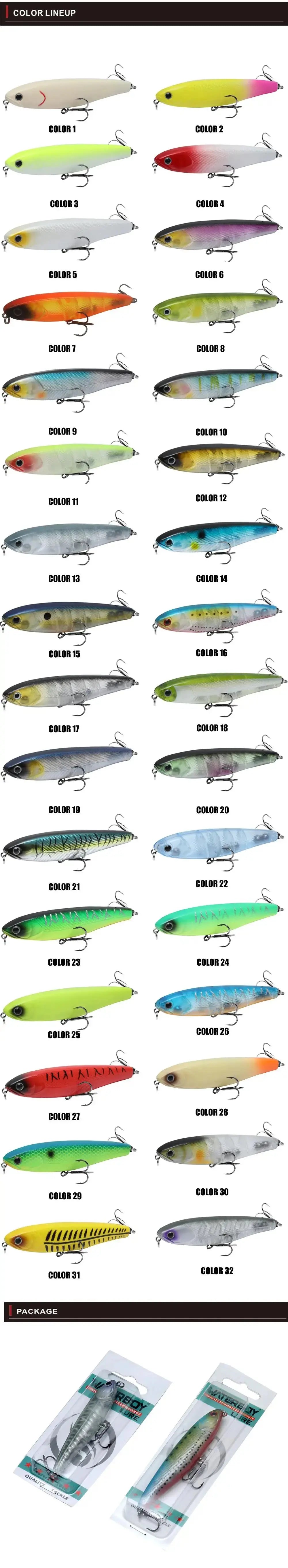 WATERBOY 8.5cm 9.5cm 12.8cm Pencil Fishing Bait Hard Artificial Lure StickBait New Arrive Fish Lure Factory Wobbler Pesca WardBoyzPROShop
