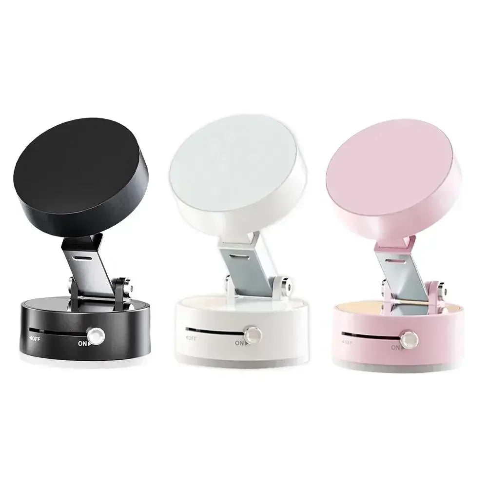 Foldable Car Phone Holder Vacuum Double-sided Magnetic Dashboard GPS Stand for Magsafe iPhone 16-12 Pro Max Samsung Xiaomi Mount WardBoyzPROShop
