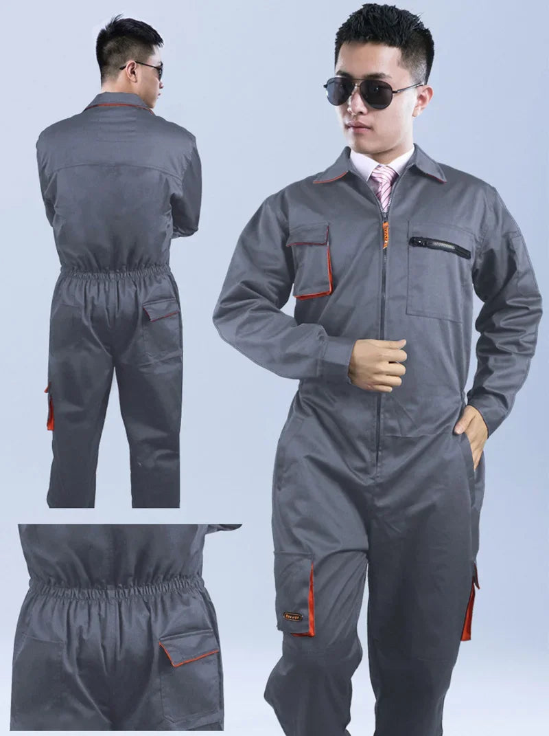 New Work Overall Uniform Men Women Working Coveralls Welding Suit Car Repair Workshop Mechanic Plus Size Clothes