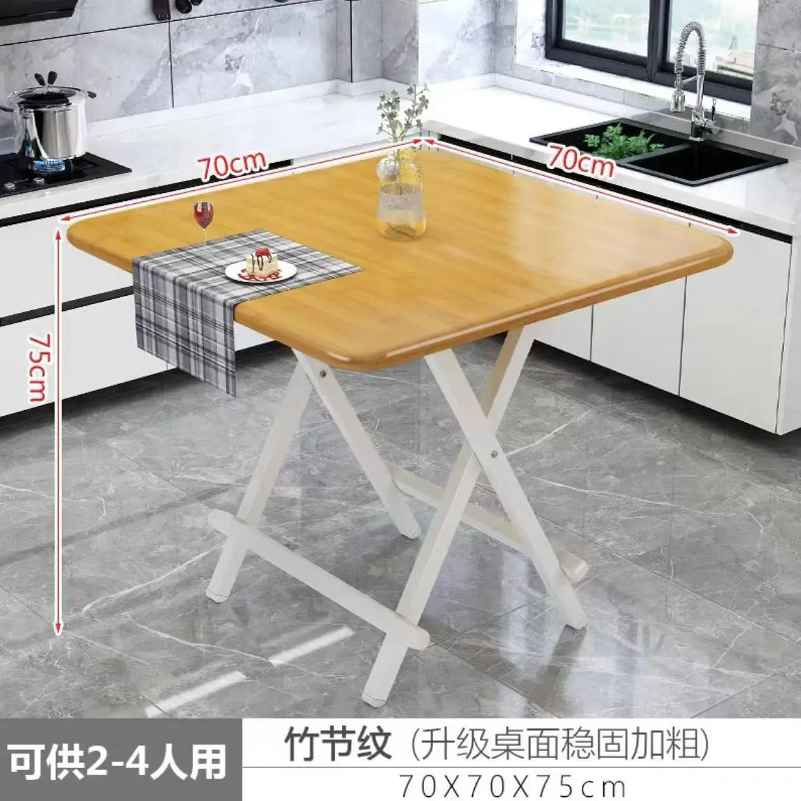 Installation-free folding table rental room dining table simple stall table dormitory study table portable table stall square