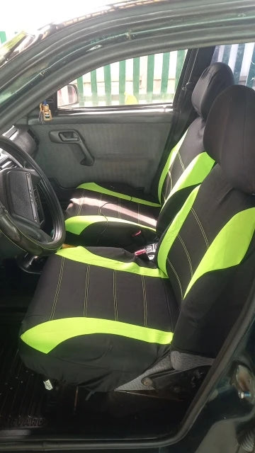 Auto Parts Car Seat Cover Polyester Fabric 2/4/9 Piece Set Four Season Universal Front/Rear Car Seat Cushion