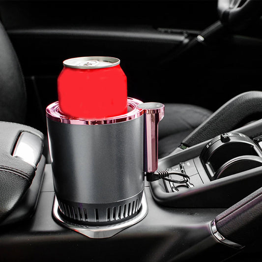12V Car Office Cup Warmer Cooler with Temperature Display 2 In 1 Smart Beverage Mug Holder Car Smart Hot Cold Cup Drinks Holder WardBoyzPROShop