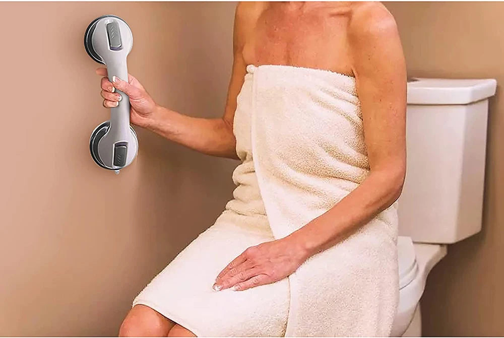 Shower Handle Safety Helping Handle Anti-Slip Support Bathroom Toilet Safe Grab Bar Handle Vacuum Sucker Suction Cup Handrail