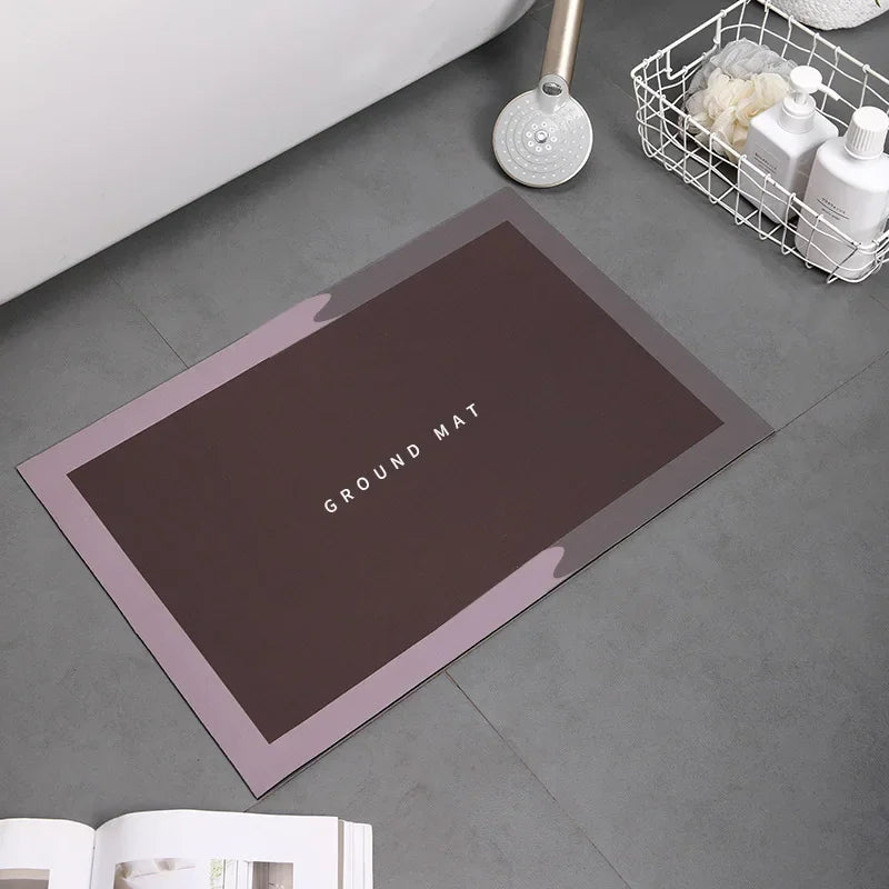 Bath Mat Super Absorbent Non Slip Bath Bathroom Rug Quick Drying Bath Shower Rug     Kitchen Entrance Door Mats Home Floor Mat