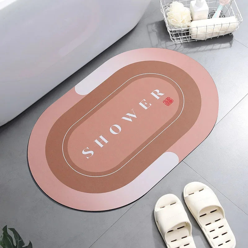 Bath Mat Super Absorbent Non Slip Bath Bathroom Rug Quick Drying Bath Shower Rug     Kitchen Entrance Door Mats Home Floor Mat