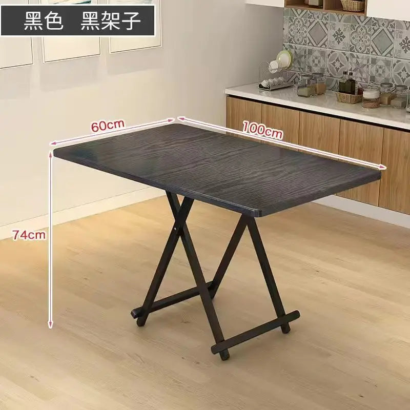 Installation-free folding table rental room dining table simple stall table dormitory study table portable table stall square