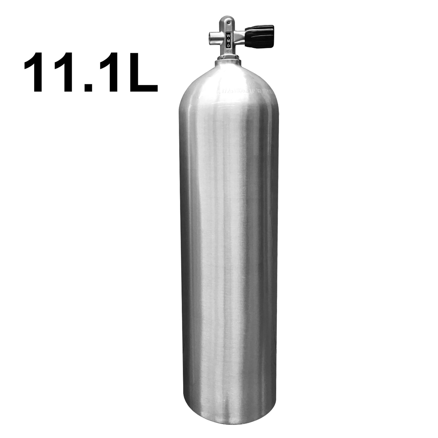 TUDIVING-11L Scuba Diving Aluminium Cylinder,Scuba Diving Tank with DIN+YOKE Interface Valve,Deep Diving High-Pressure Bottle