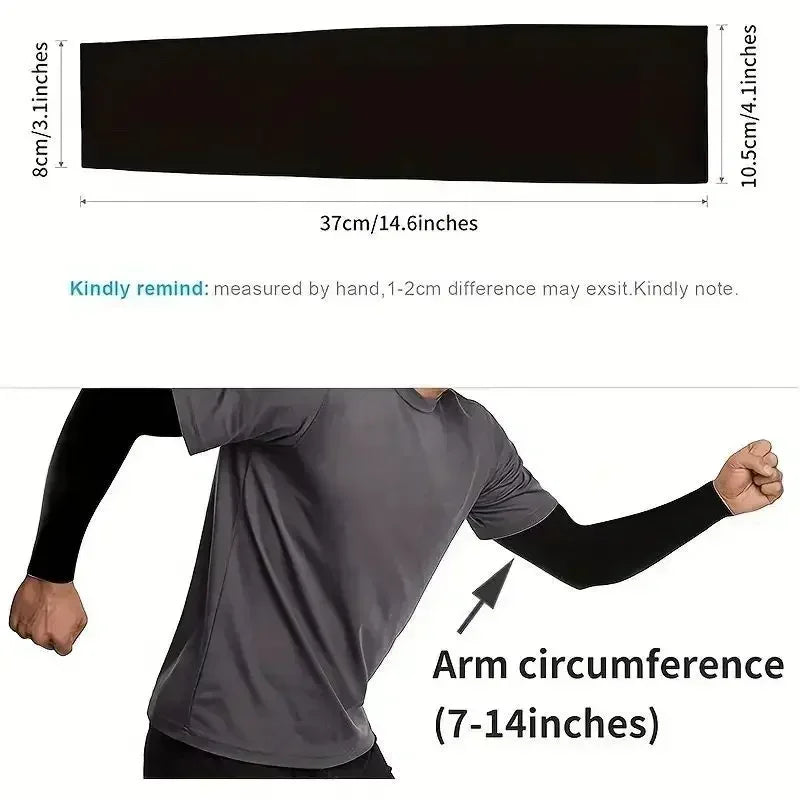 1 Pair Cooling Arm Covers for Men and Women Summer Sun Protection Sunshade Ice Silk Sleeves for Cycling Outdoor Sports Golf WardBoyzPROShop
