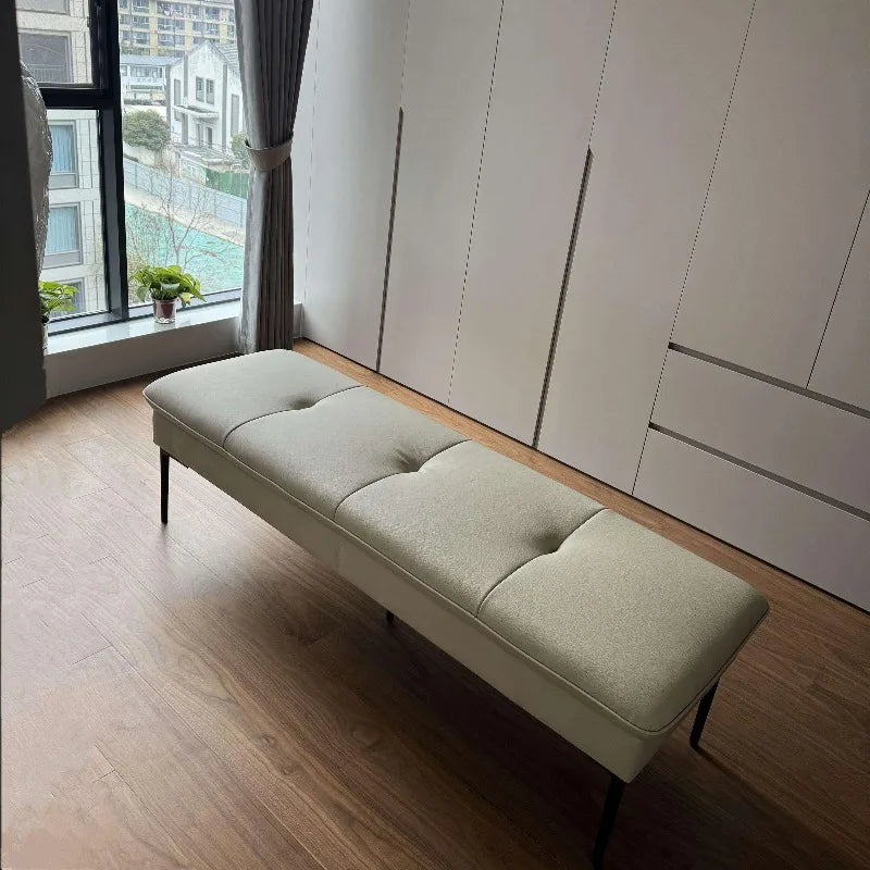 Bedroom Bed End Stool Bench Entry Nordic Upholstered Stool Leather Piano Mueble Recibidor De Entrada Furniture Living Room