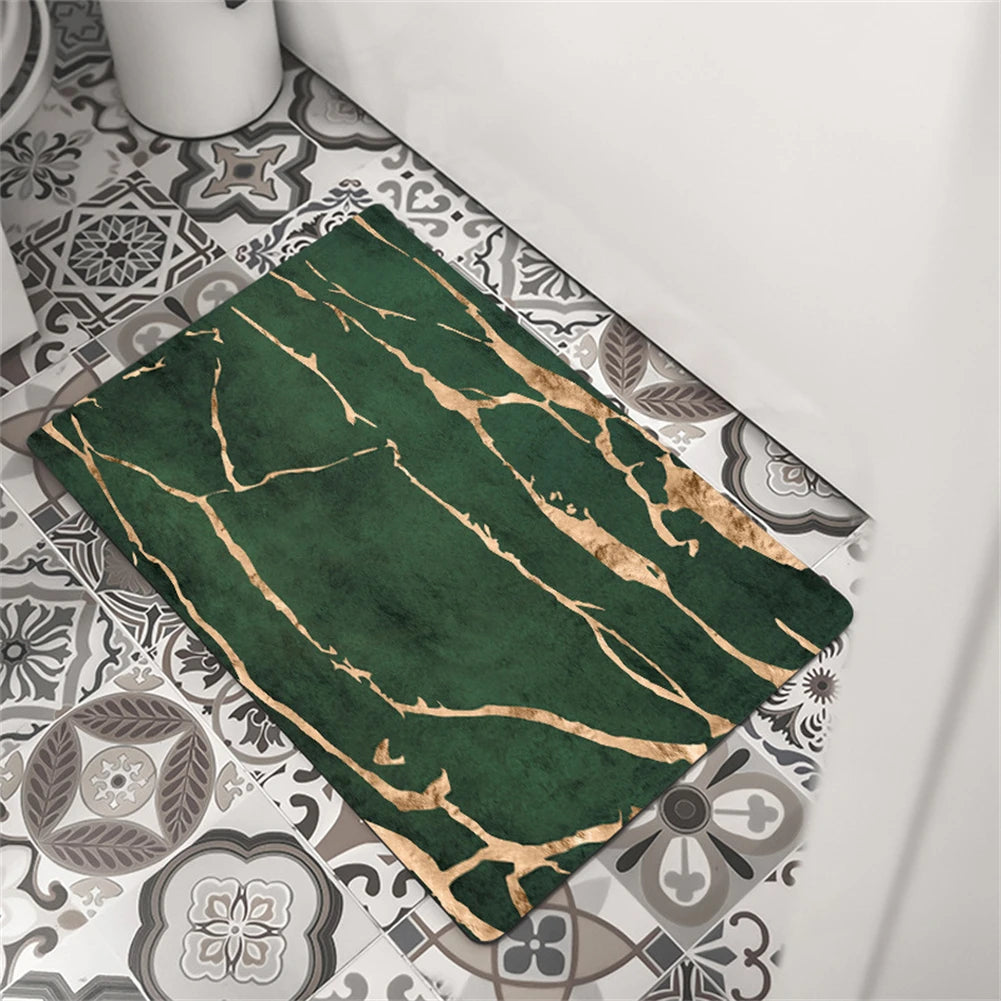 1 Pcs Bathroom Rugs Bath Diatomite Stone PU Floor Mat Non Slip Quick Dry Pad 60x40CM Shower Toilet Rug Doormat Washable