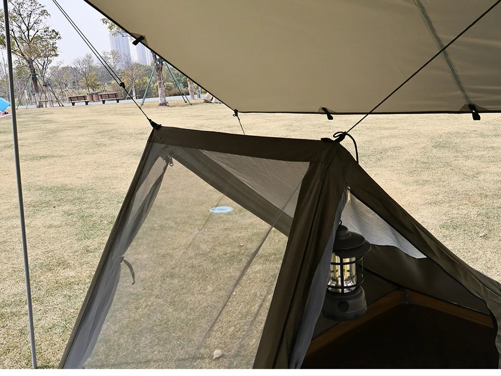 Airy Mesh Tent 1 Person Ultralight Tent Quick Setup Backpacking Shelter Breathable Mosquito Proof for Camping and Trekking WardBoyzPROShop