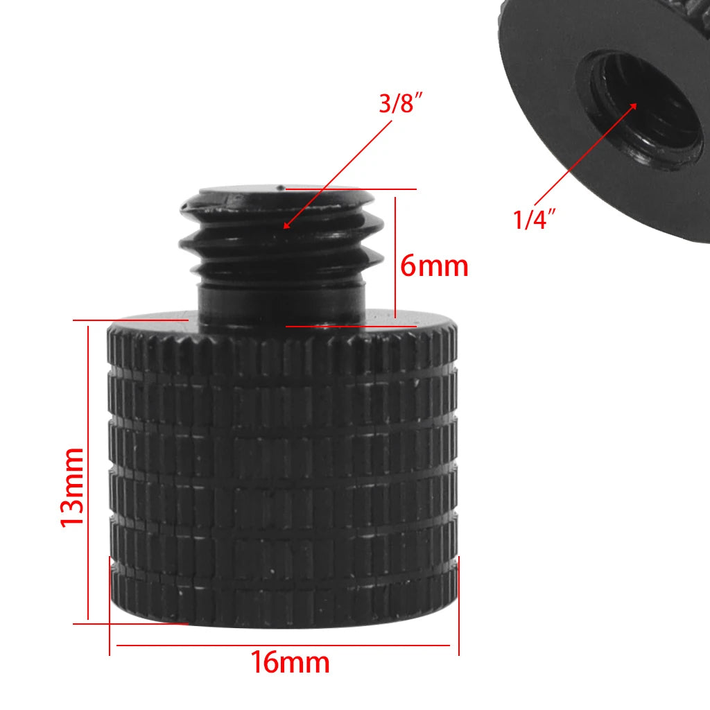 Conversion Screw 1/4 to 1/4 3/8" M4 M5 M6 M8 M10 Screw Projector Adapter DSLR Camera Tripod Ballhead Photography Fixing Mount