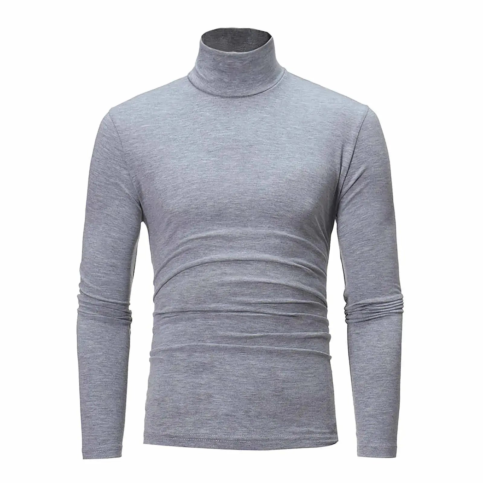 New Men's handsome half turtleneck bottom shirt,  gentle and comfortable, suitable for autumn, winter, senior undershirt WardBoyzPROShop