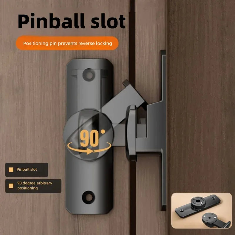 Door Hasp Latch 90/180 Degree Hasp Latches Sliding Door Chain Locks Security Hardware For Window Cabinet Hotel Home