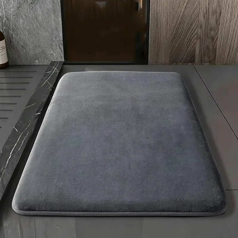 Bathroom Non-slip Water Absorbent Mat Soft Comfortable Shower Floor Rug Anti-slip Foot Pad For Household Toilet Bath Shower Room