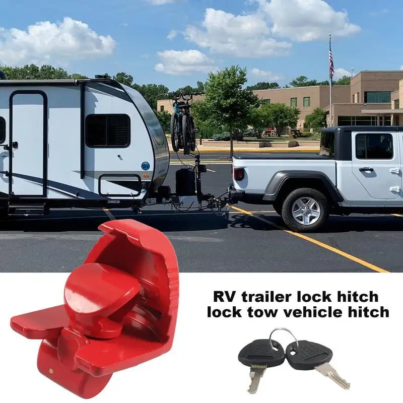 RV Trailer Lock Set Adjustable Lock System Hitch Locks With Keys RV Accessories For Travel Trailers Travel Trailer Accessories WardBoyzPROShop