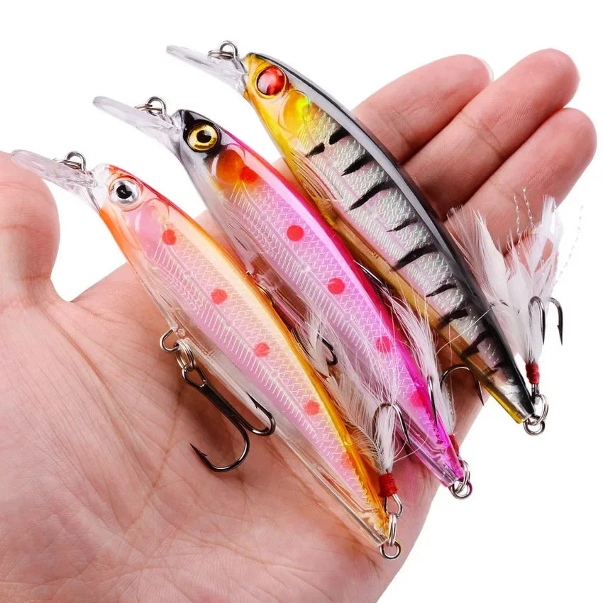 1PCS Laser Minnow Fishing Lures