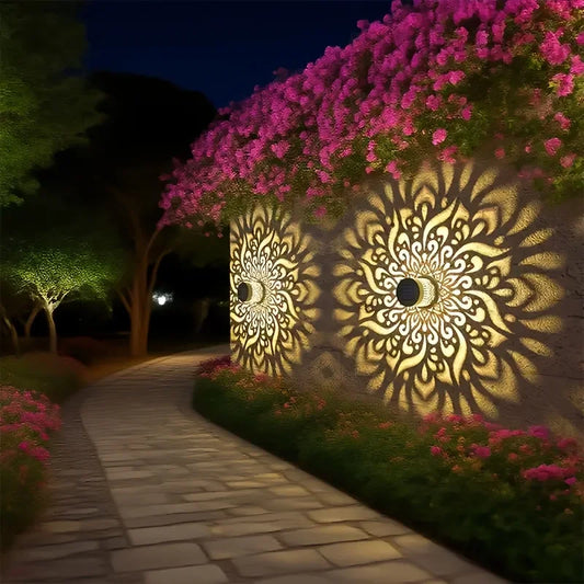 1/2pcs Solar Fence Lights with Cut-Out Design for Outdoor Wall Lighting, LED Solar Lights for Garden Patio and Step Illumination