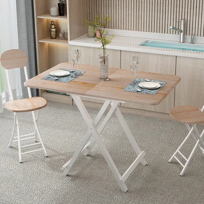 Installation-free folding table rental room dining table simple stall table dormitory study table portable table stall square