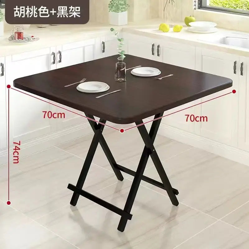 Installation-free folding table rental room dining table simple stall table dormitory study table portable table stall square