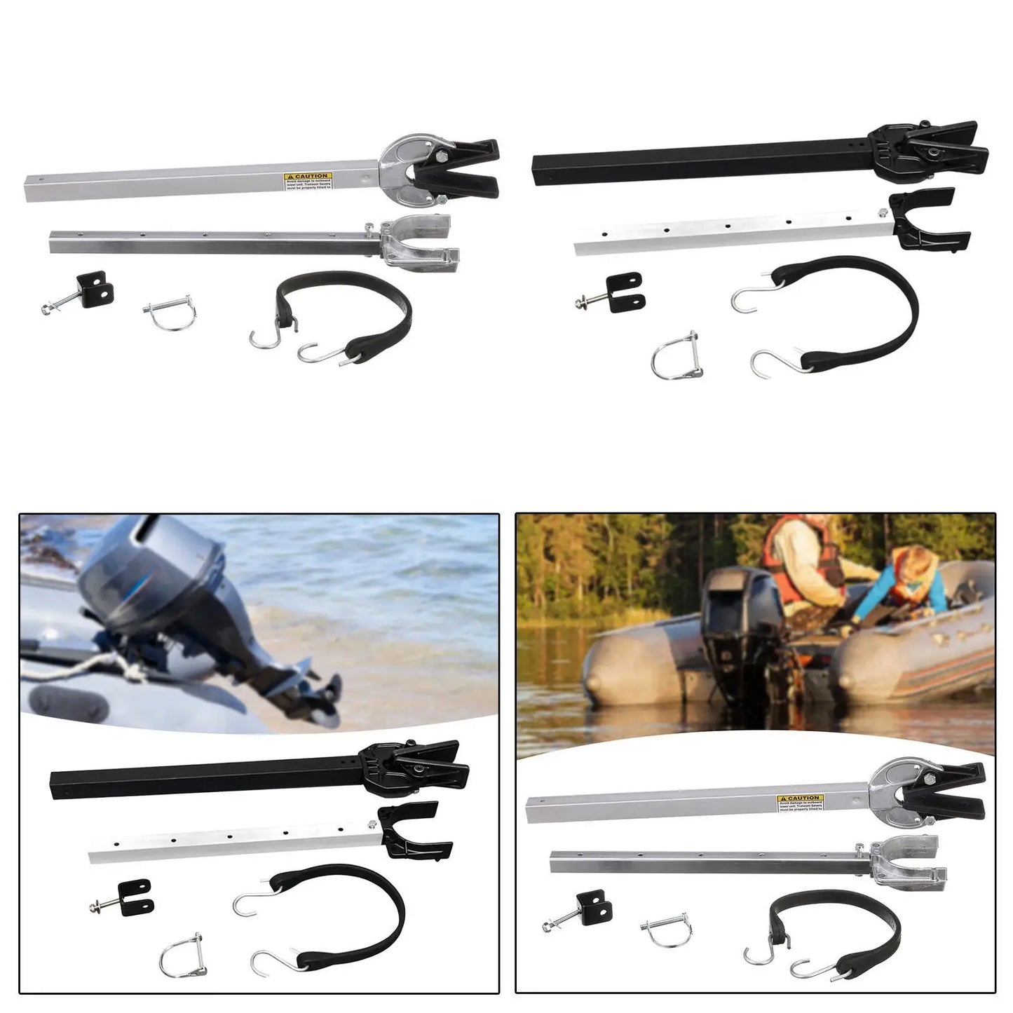 Boat Adjustable Transom Saver with Composite Head 23 to 35 Inches Practical Easy to Install Premium Roller and Trailer Mounts
