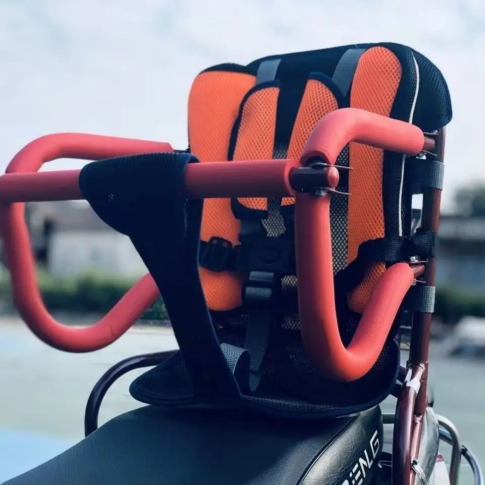 Electric Motorcycle Children's Safty Seat Seat Foldable Motorcycle Safety Seat General Guardrail With Rear Seat Selt