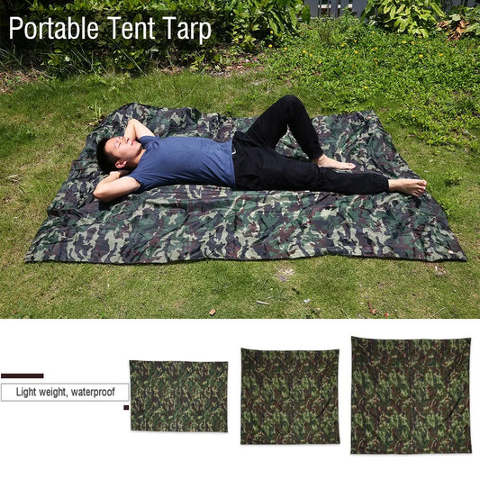 Camouflage Shelter Tourist Awning Canopy Tarp Tent Shade Ultralight Garden Canopy Sunshade Outdoor Camping Hammock Waterproof