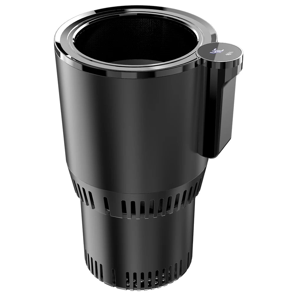 12V Car Office Cup Warmer Cooler with Temperature Display 2 In 1 Smart Beverage Mug Holder Car Smart Hot Cold Cup Drinks Holder WardBoyzPROShop