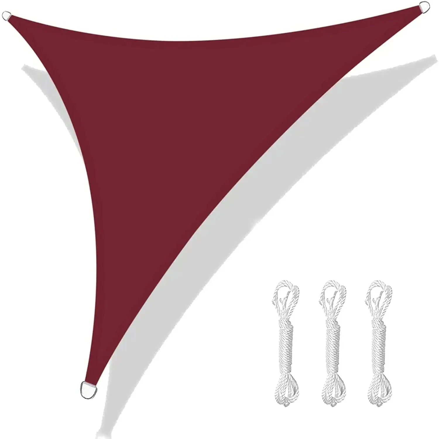 5/3.6/3/2M Triangle Shade Sail Waterproof Sunshade Sail Canopy 98%UV Block Awning with Free Rope for Garden Patio Pergola Gazebo WardBoyzPROShop