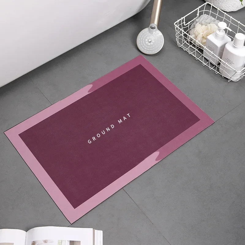 Bath Mat Super Absorbent Non Slip Bath Bathroom Rug Quick Drying Bath Shower Rug     Kitchen Entrance Door Mats Home Floor Mat