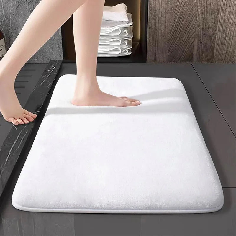 Bathroom Non-slip Water Absorbent Mat Soft Comfortable Shower Floor Rug Anti-slip Foot Pad For Household Toilet Bath Shower Room