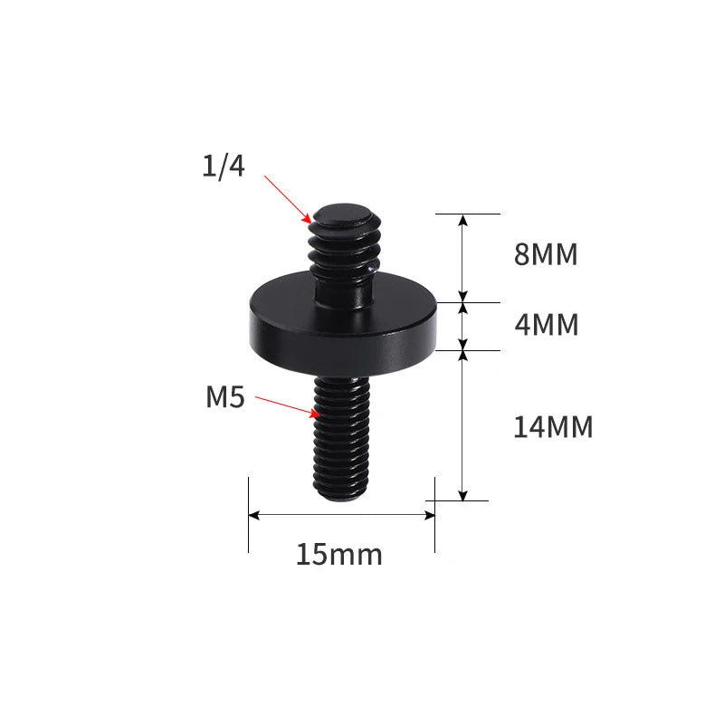 Conversion Screw 1/4 to 1/4 3/8" M4 M5 M6 M8 M10 Screw Projector Adapter DSLR Camera Tripod Ballhead Photography Fixing Mount