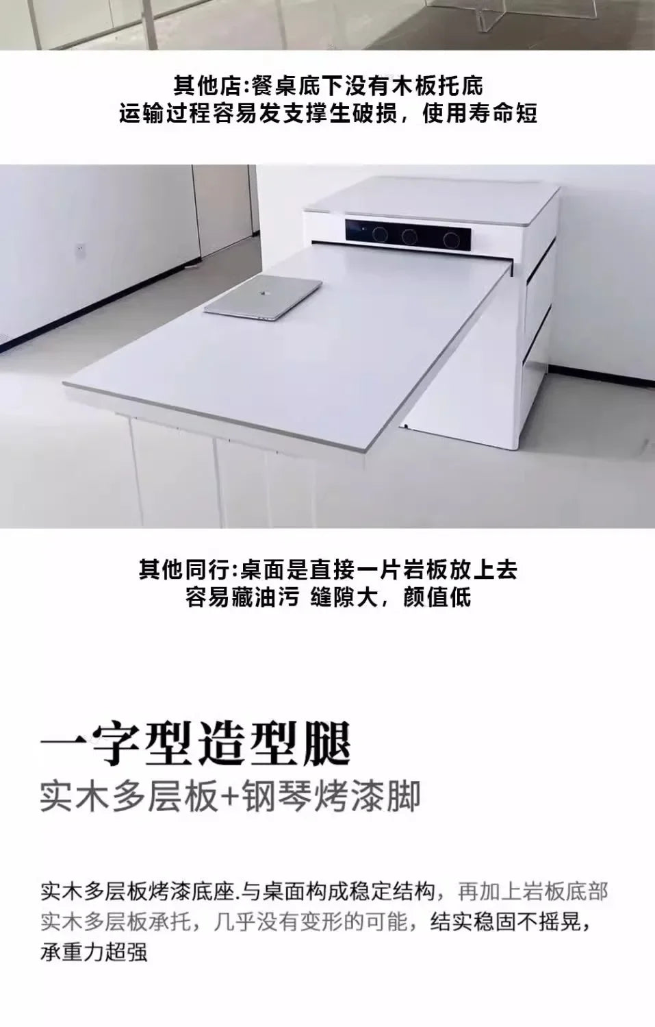 Kitchen Island Cart with Extendable Dining Table for 4-6 Person Rolling Kitchen Island with Slate Top Storage Kitchen Island Bar