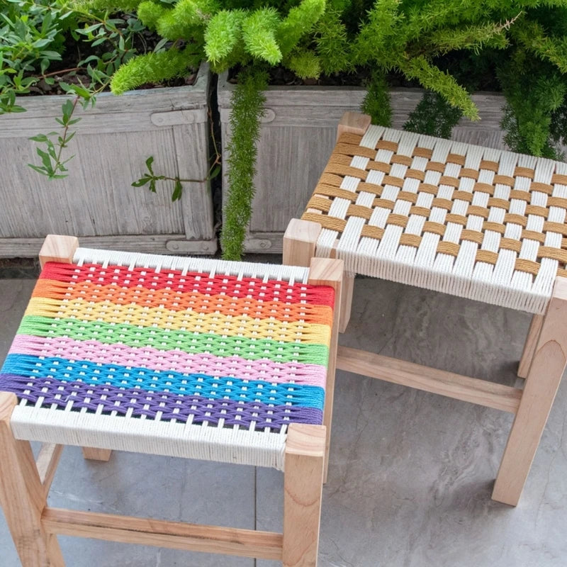 Stool Frame With Sturdy Wooden Base For Woodworking Project DIY Home Furniture And Seating Solution Footstool Frame 87HA