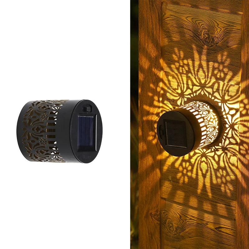 Solar Datura Fence Wall Lights Garden Decoration  Party Courtyard Decoration Solar Garden Light Garden Patio Walkway Decor