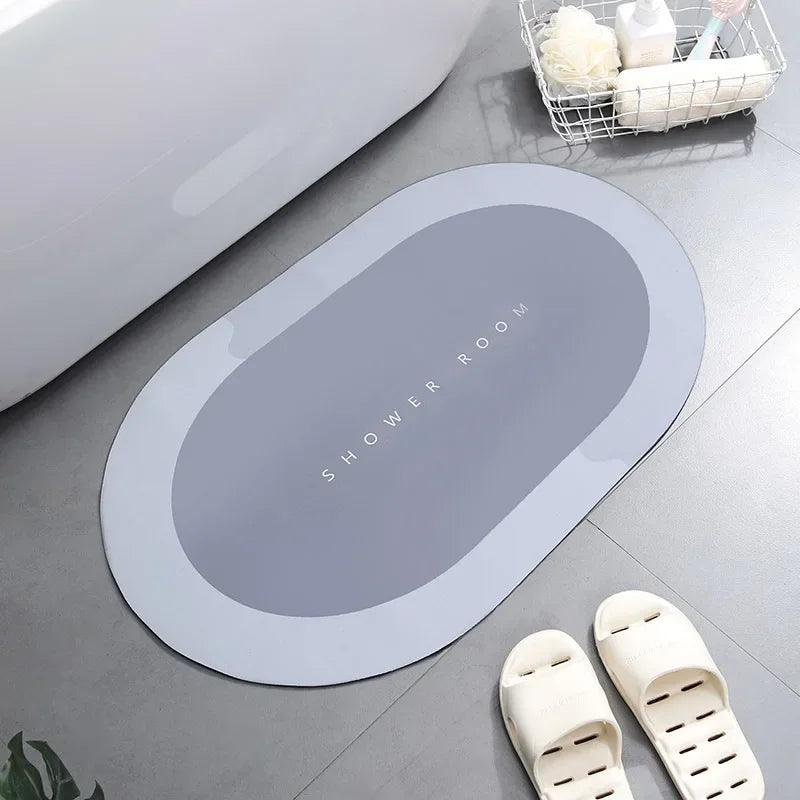 Bath Mat Super Absorbent Non Slip Bath Bathroom Rug Quick Drying Bath Shower Rug     Kitchen Entrance Door Mats Home Floor Mat