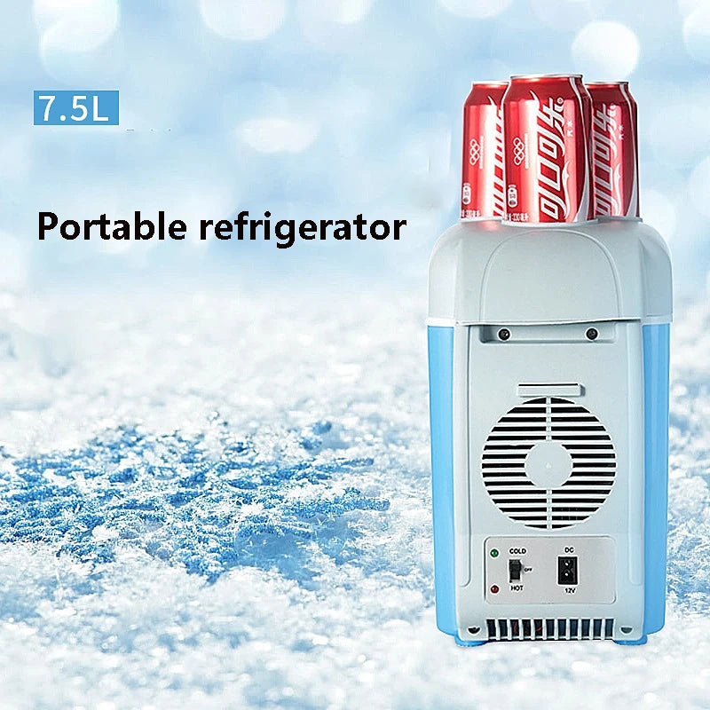 7.5L Car Fridge Cooling Warming Refrigerators Freezer Cooler Travel Warmer Mini Portable Auto Refrigerator For Outdoor Travel