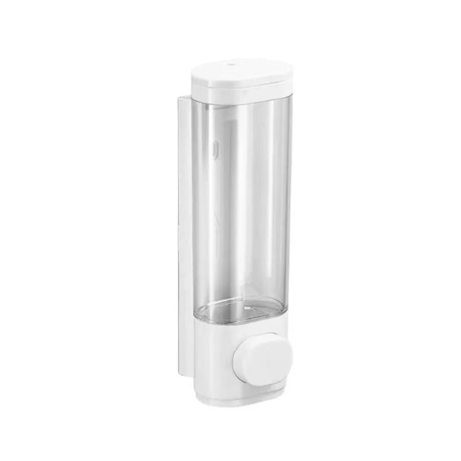 Wall Mounted 3 in 1 Soap Shower Gel Shampoo Conditioner Dispenser Set No Drill Required ABS Material for Bathroom Hotel Home
