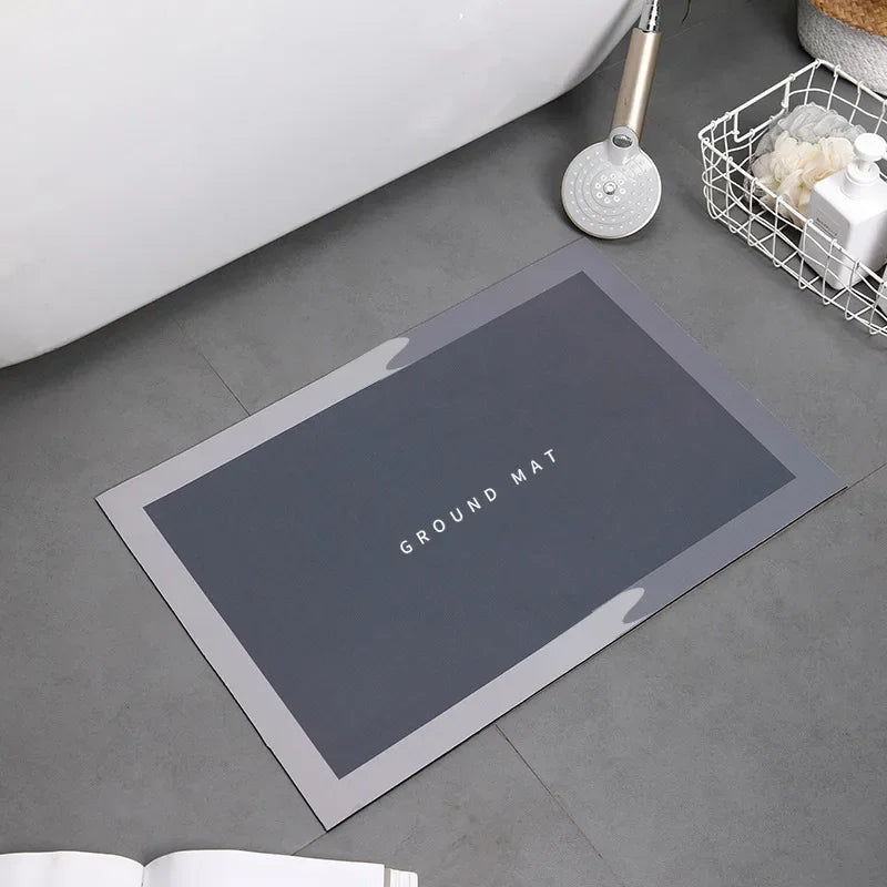 Bath Mat Super Absorbent Non Slip Bath Bathroom Rug Quick Drying Bath Shower Rug     Kitchen Entrance Door Mats Home Floor Mat