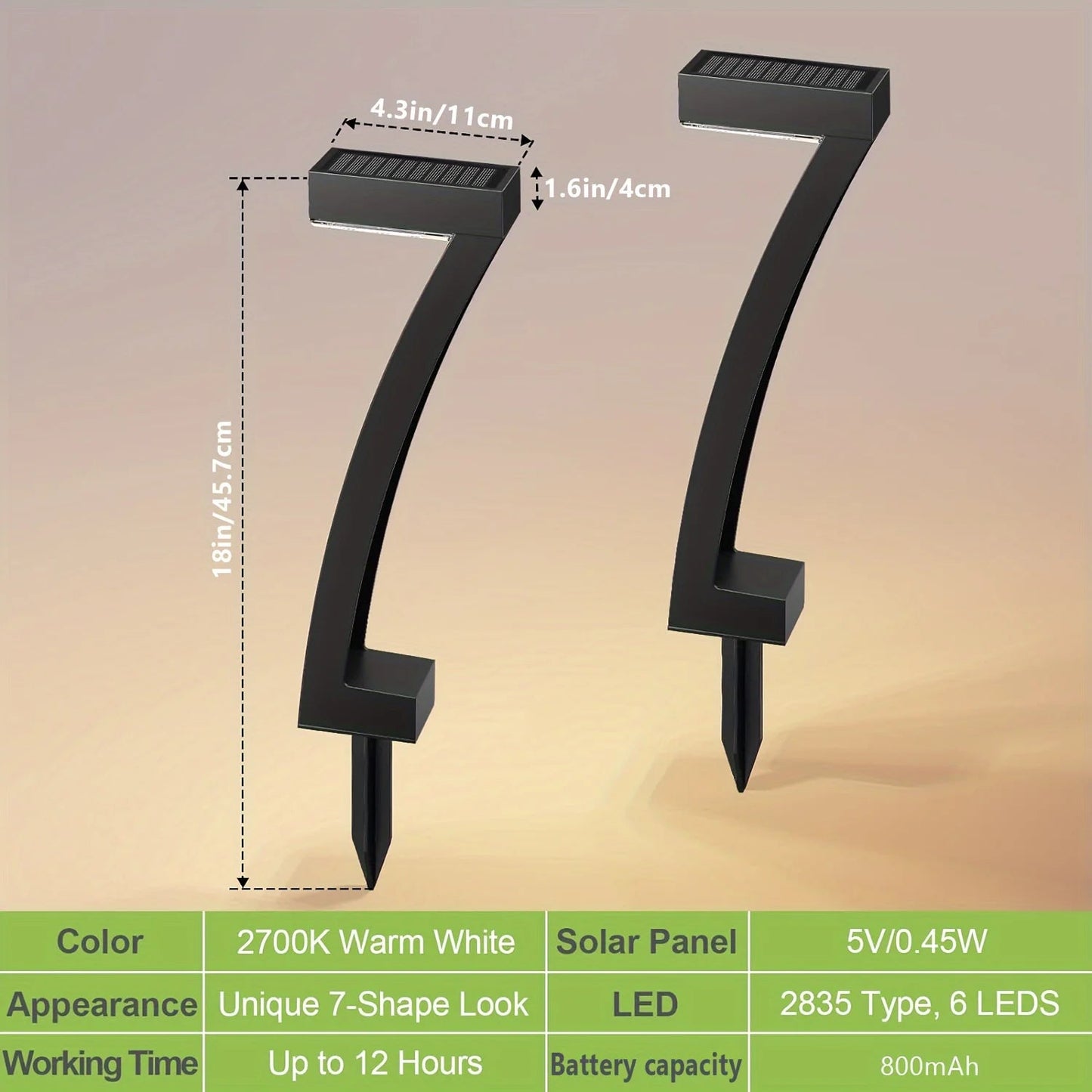 6Pack Bright Solar Outdoor Lights Pathway, 12 Hrs Solar Garden Lights, Auto On/Off for Outside Landscape Path Yard Walkway WardBoyzPROShop