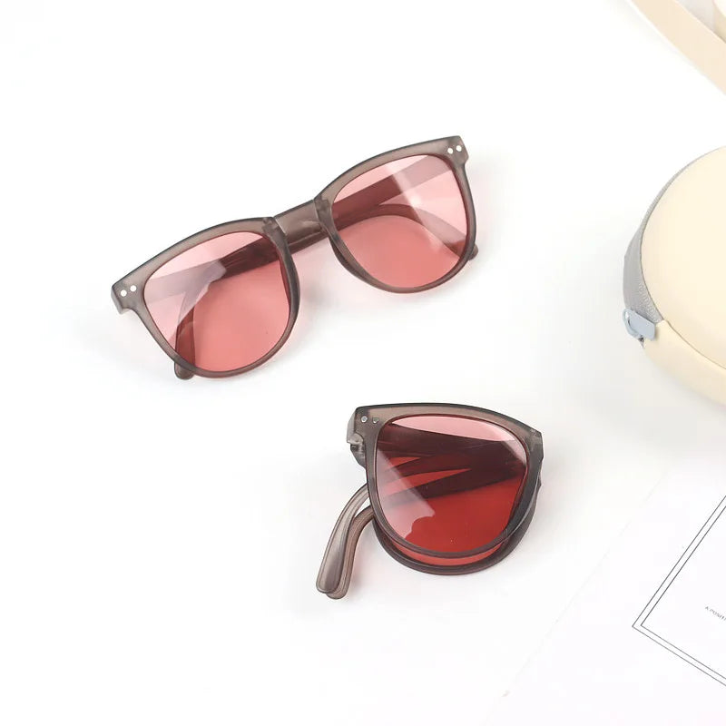 New Folding Kids Sunglasses For Boys Girls Brand Sports Square Children Shades Glasses UV400 Outdoor Baby Sun Protection Eyewear