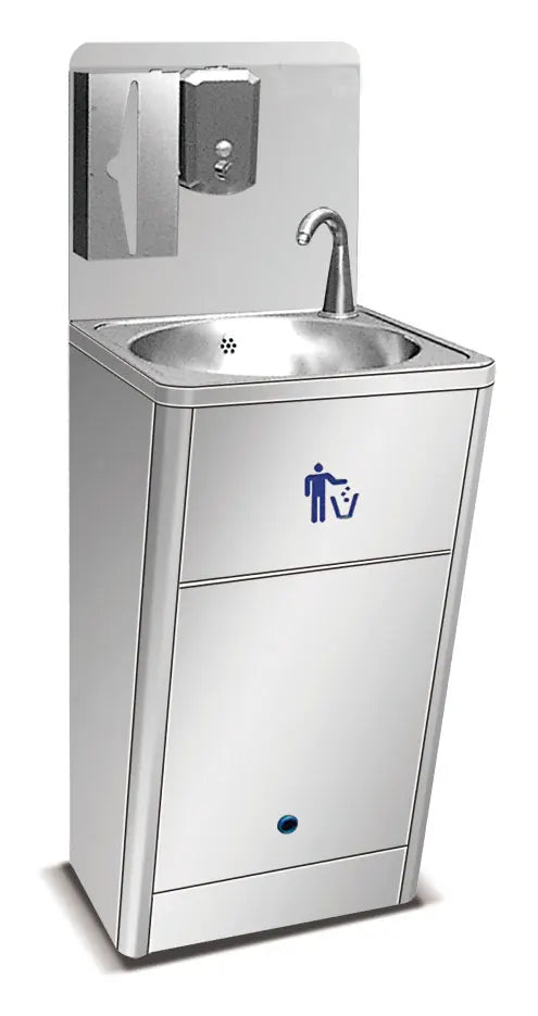 Outdoor 304 stainless steel automatic hands-free sink wash basin industrial pedal sink hotel restaurant