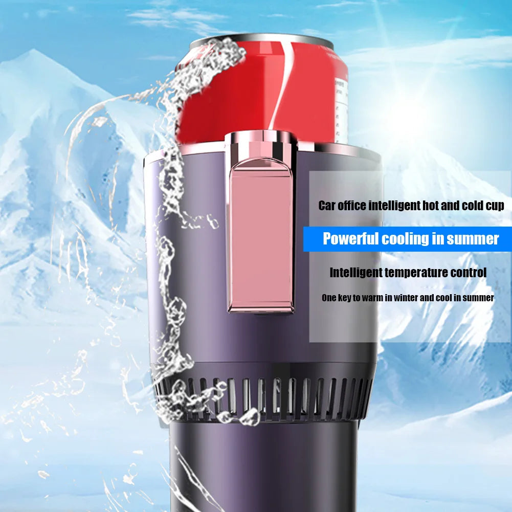 Portable Smart 2 In 1 12V Car Cup Cooler Warmer for Outdoor Travelling Mini Auto Refrigerator Cooling Heating Cup Drinks Holder WardBoyzPROShop