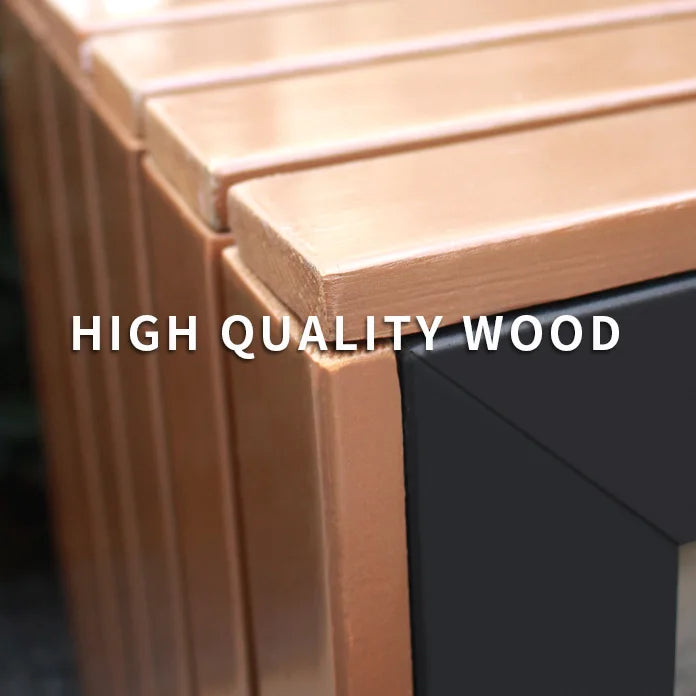 Modern Urban Furniture Garden Bench Stainless Steel Bench Park Seating Wooden Garden Outdoor Patio Stainless Steel Benches